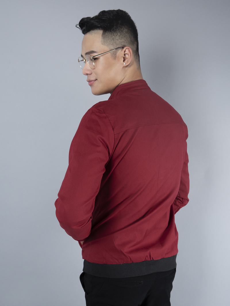 Áo khoác kaki đỏ đô ak233 - 2