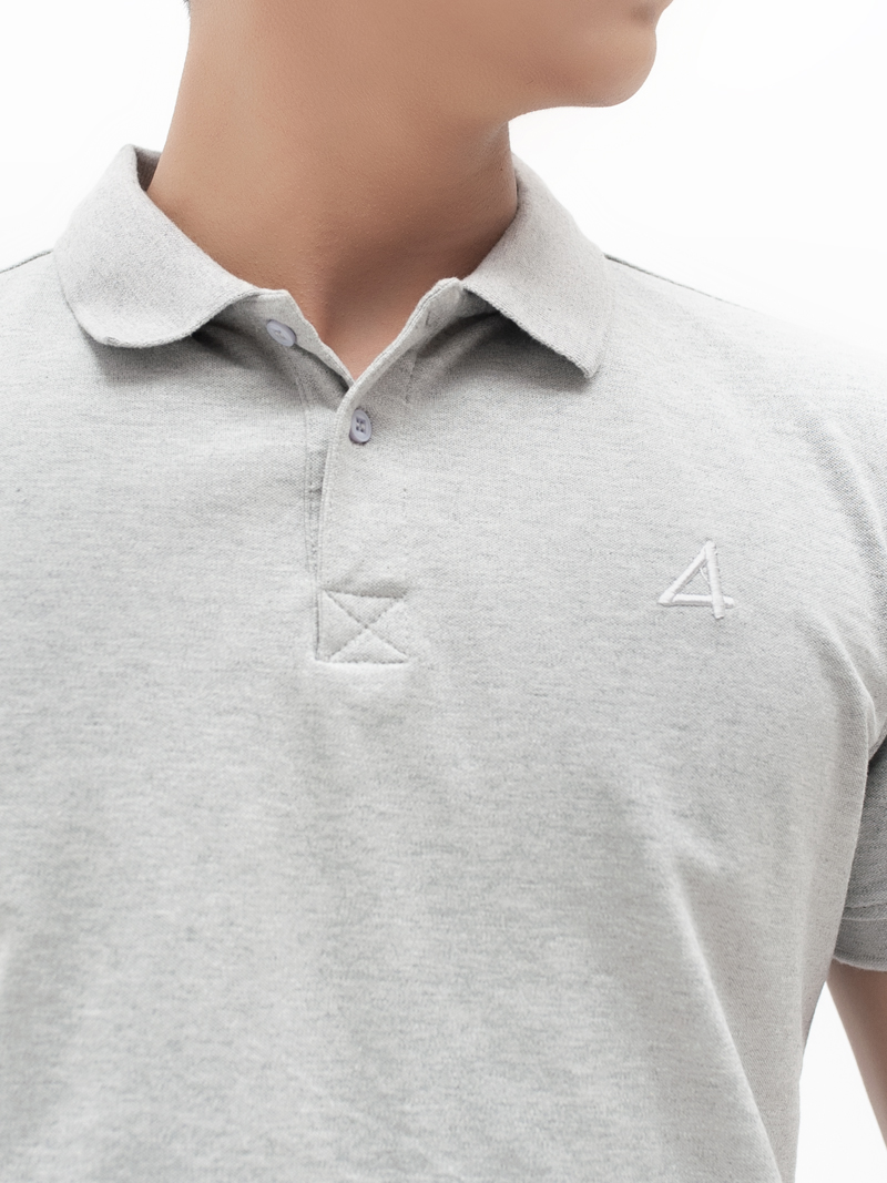 Áo thun polo at781 màu xám - 3