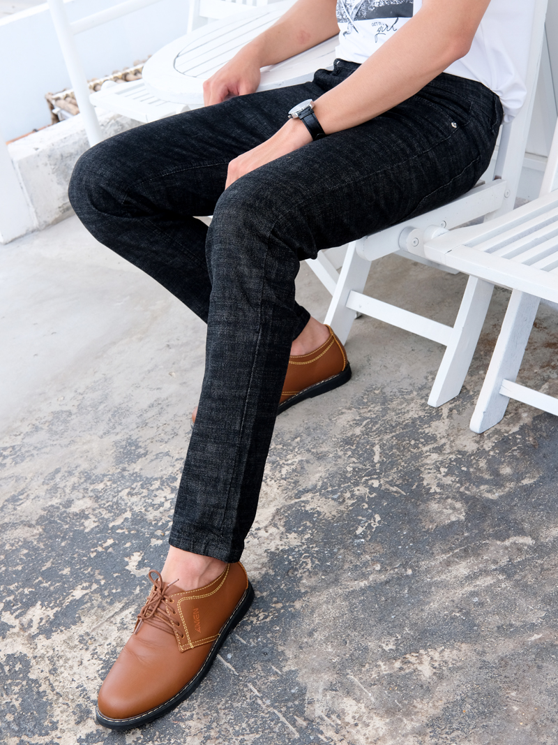 Quần jeans skinny đen qj1574 - 1