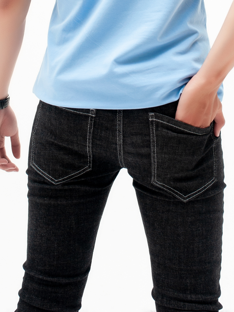 Quần jeans skinny đen qj1604 - 3