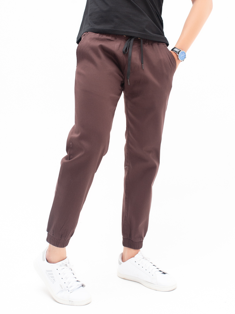 Quần jogger kaki nâu đậm j06 - 1