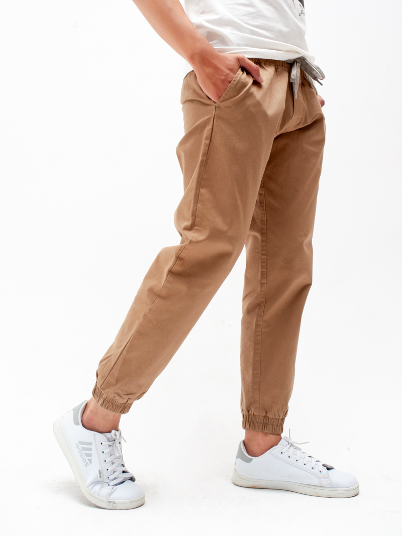 Quần jogger kaki j06 màu vàng kem - 2