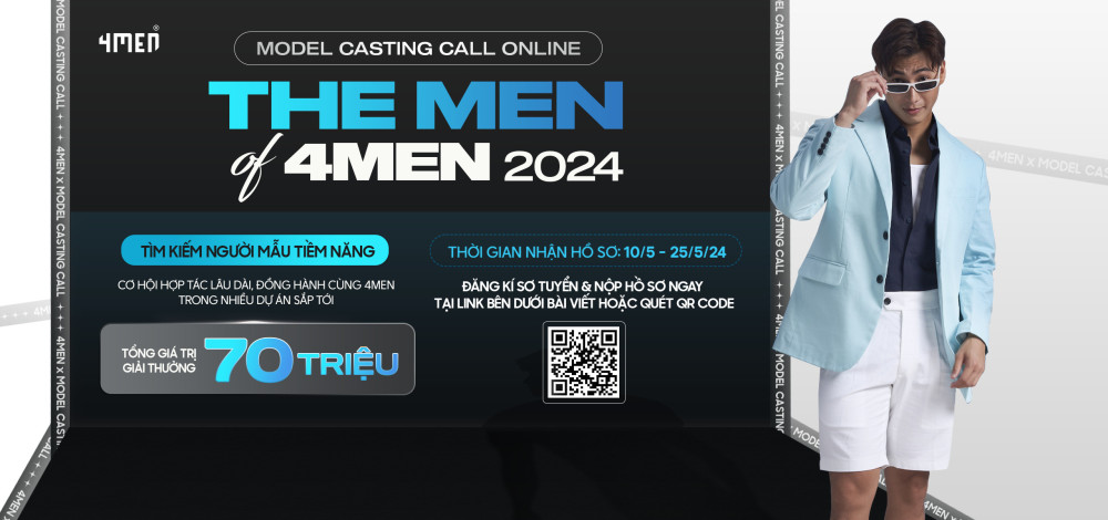 Model casting call online - the men of 4men 2024 - 1