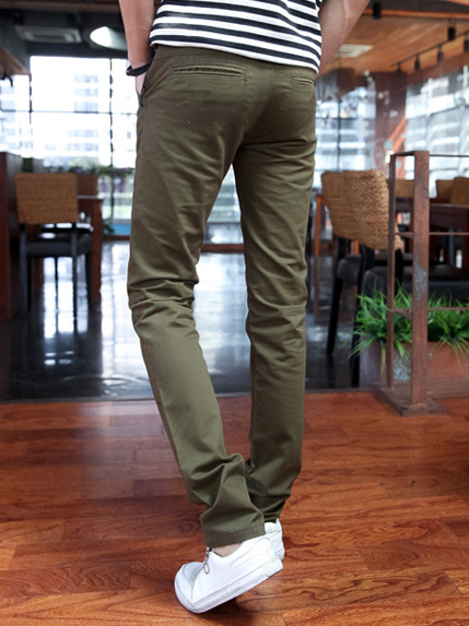 Quần Kaki Hàn Quốc Xanh Rêu QK134
