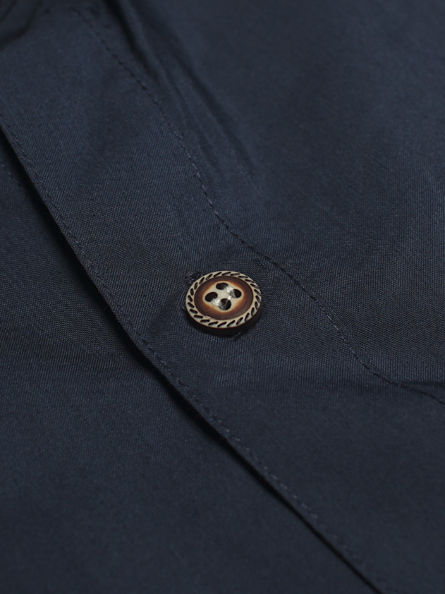 Áo Sơ Mi Hàn Quốc Xanh Đen ASM709