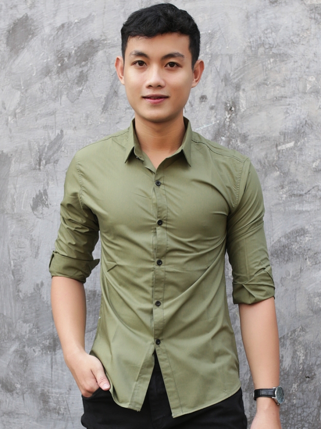Áo sơ mi nam màu xanh rêu hợp nhất cho dân công sở  Thời trang  Việt Giải  Trí
