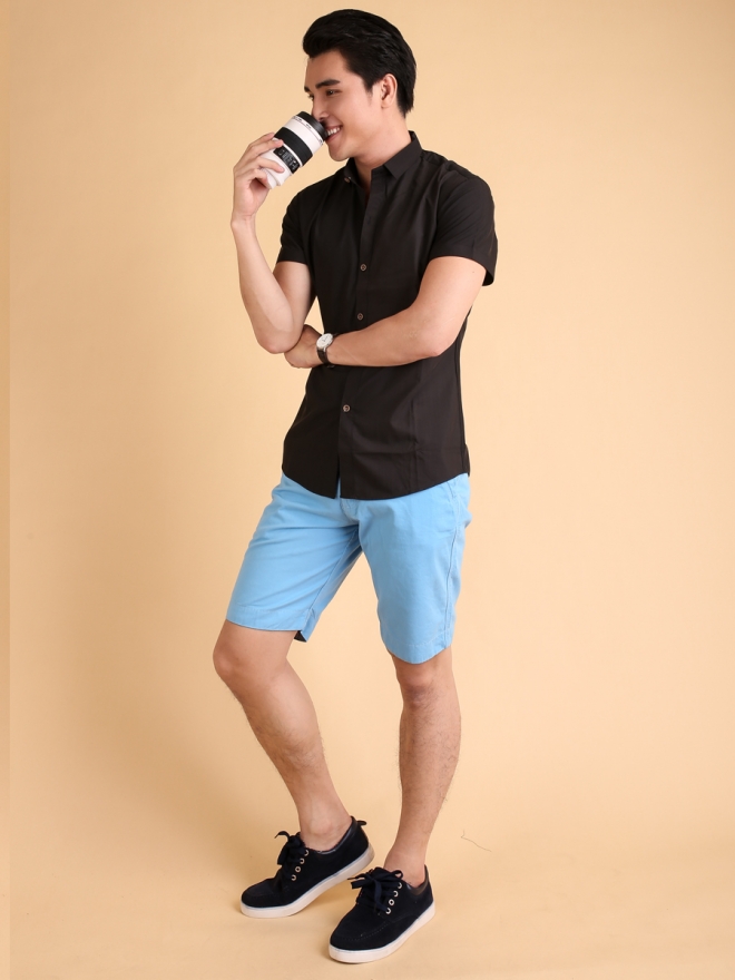 Quần Short Kaki Xanh Da Trời QS72
