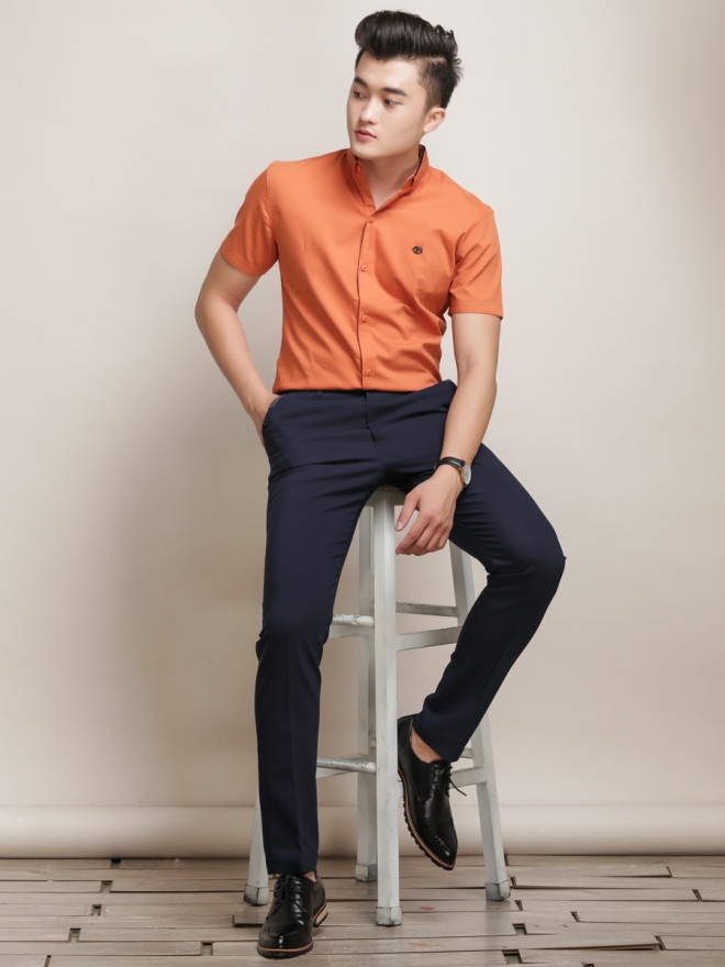 Quần Tây Co Giãn Phối Túi QT43 Màu Xanh Đen