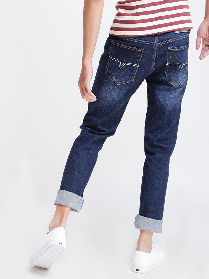 Quần Jeans Ống Đứng Xanh Đen QJ1518