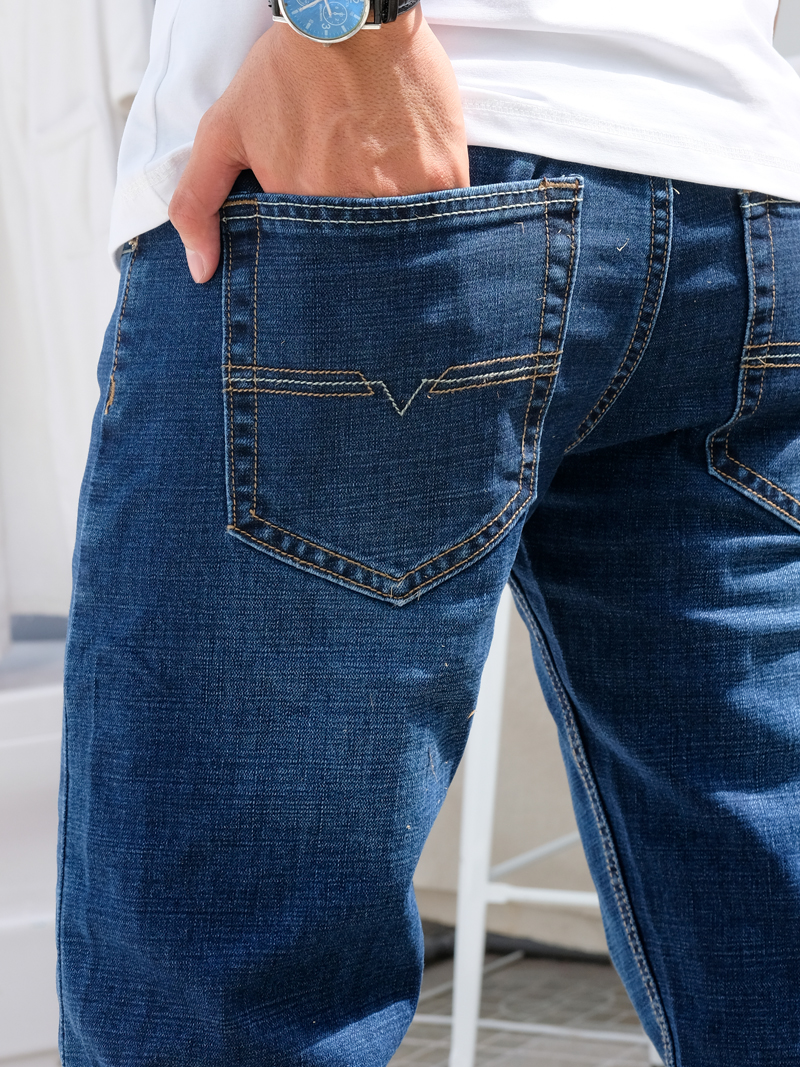 Quần Jeans Ống Đứng Xanh QJ1596