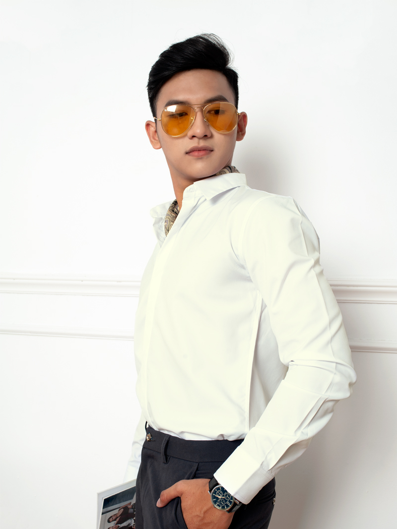 Áo Sơ Mi Màu Kem ASM938