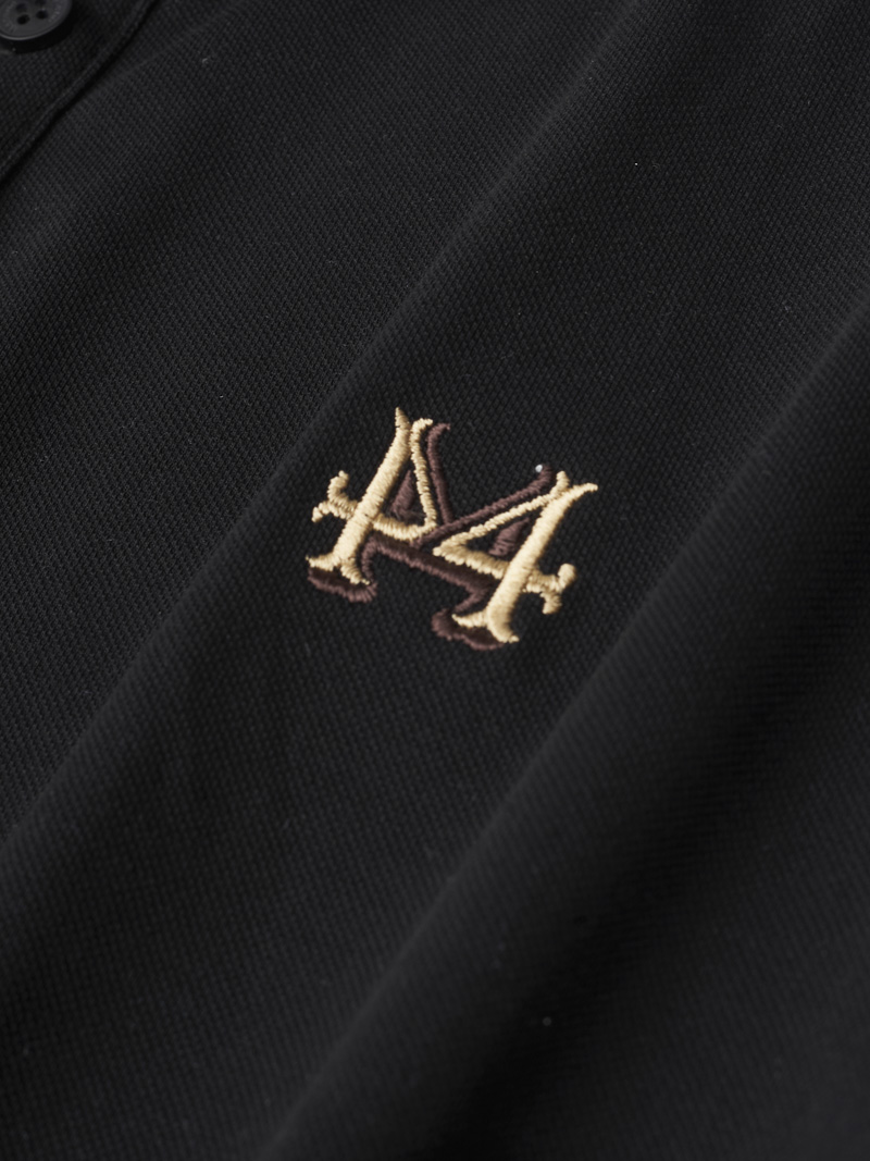 Áo Polo Thêu Logo 4M PO051 Màu Đen