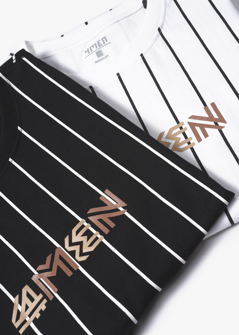 Áo Thun Regular 4Men Stripes AT064