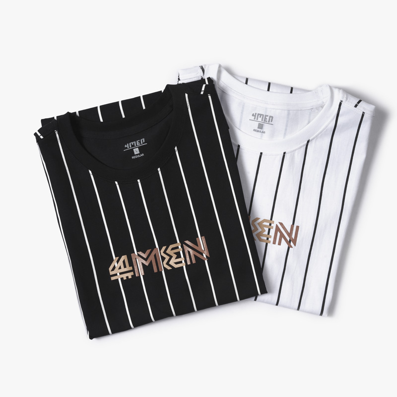 Áo Thun Regular 4Men Stripes AT064