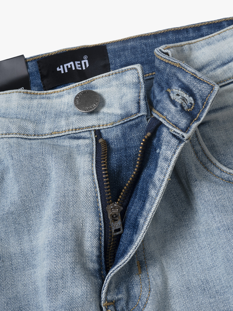 Quần Jeans Slimfit QJ041 Màu Xanh Bạc