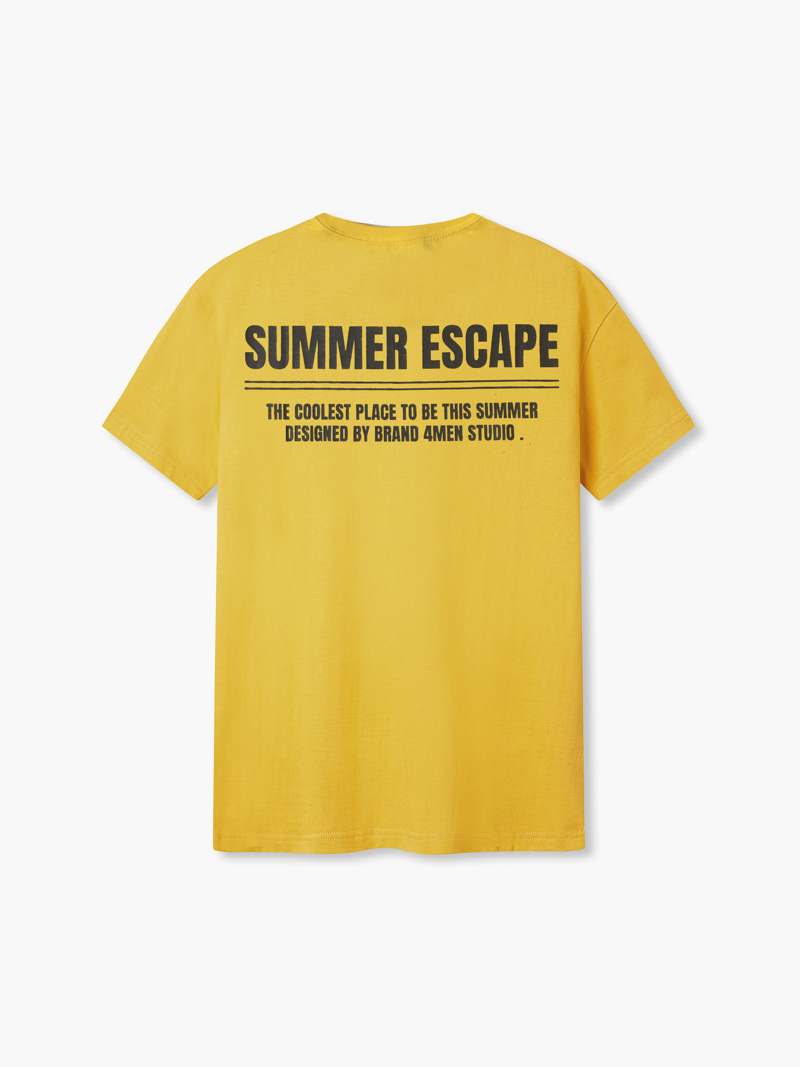 Áo Thun Regular Summer Escape AT075 Màu Vàng