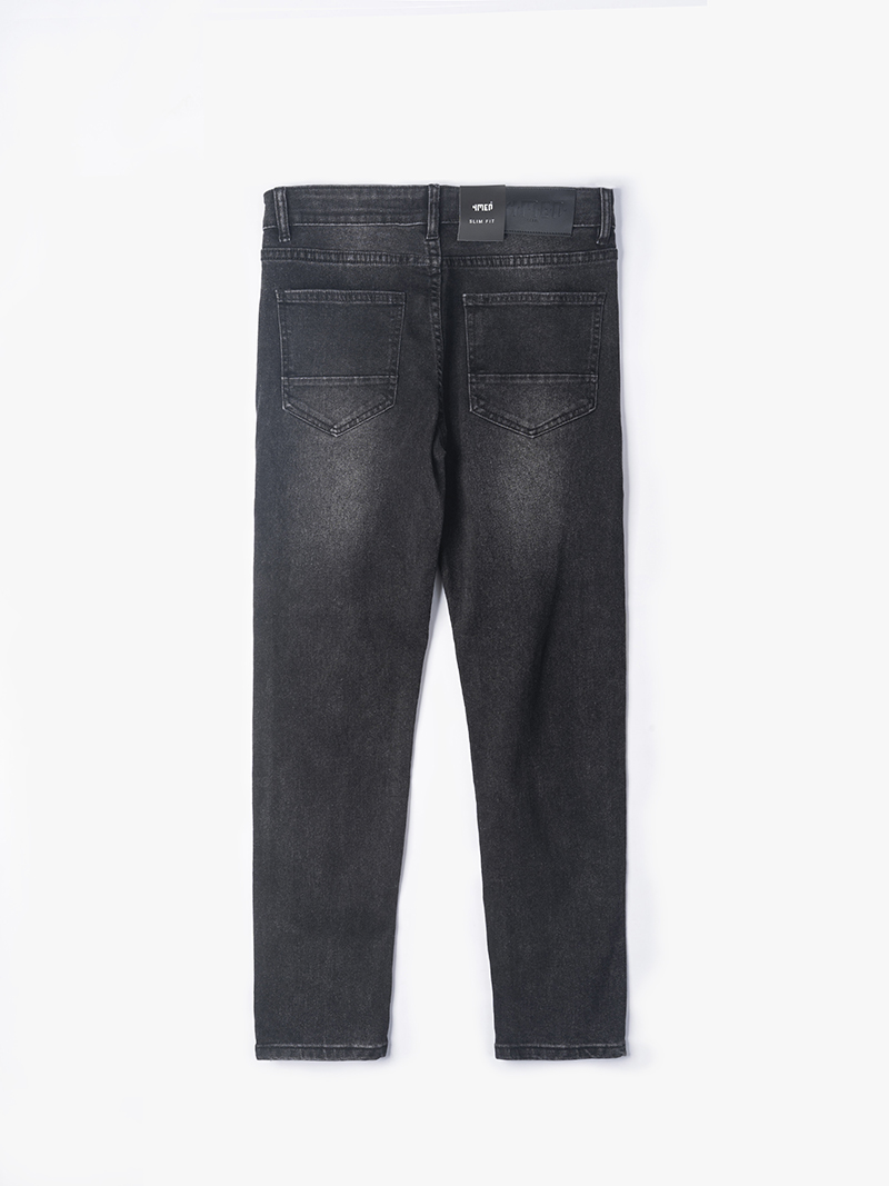 Quần Jeans Slimfit Black Smoke QJ066 Màu Đen