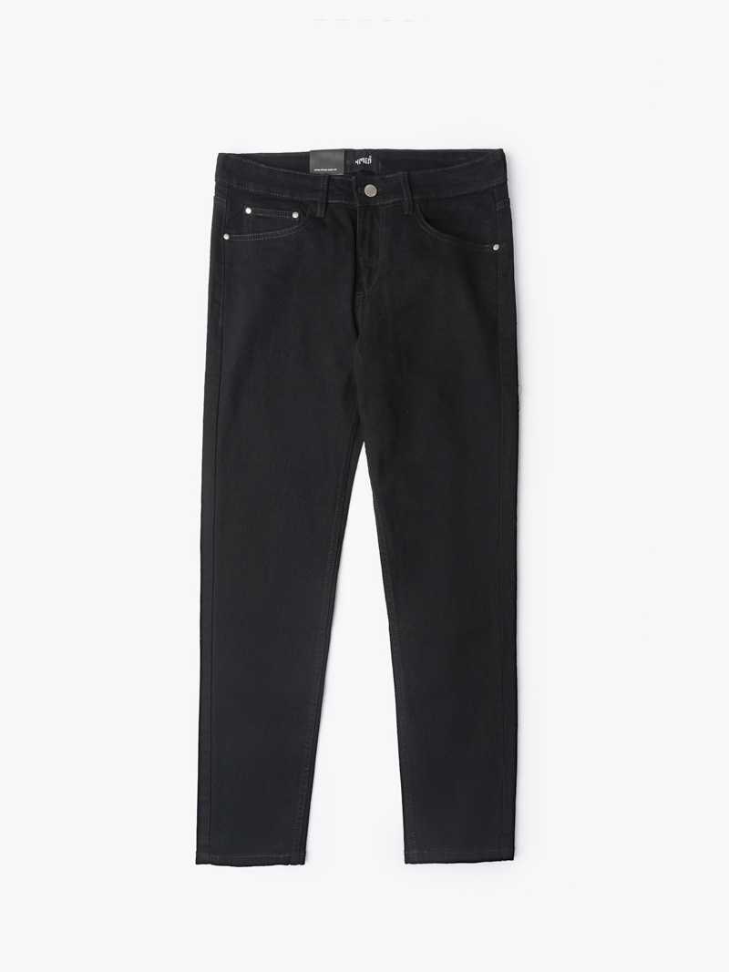 Quần Jeans Regular Basic QJ067 Màu Đen