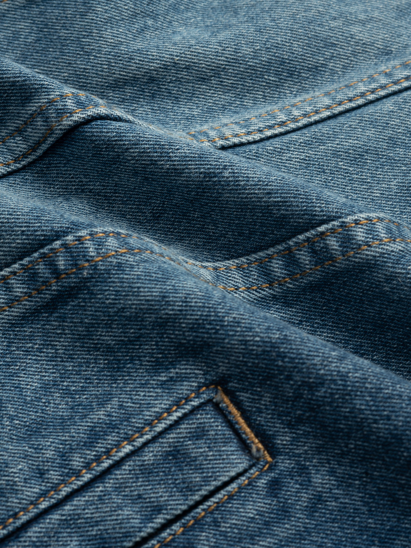 Áo Khoác Jeans Regular Minimalism AK048 Màu Xanh Đen
