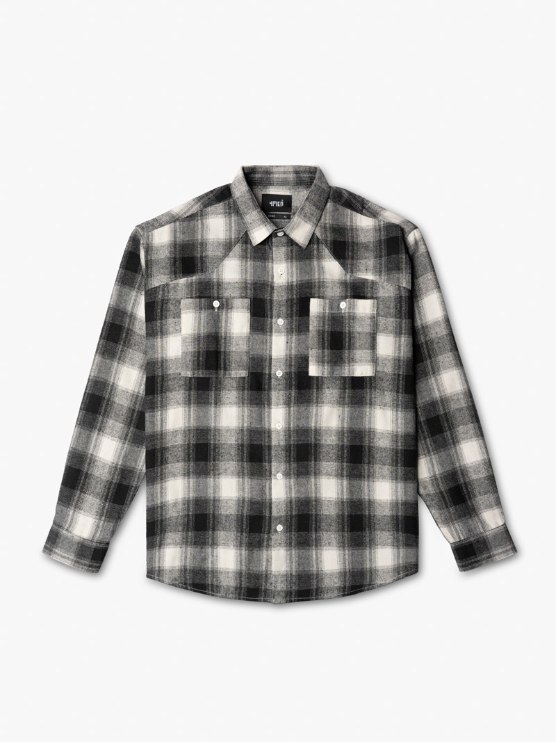 Áo Sơ Mi Caro Loose Túi Đắp SM123