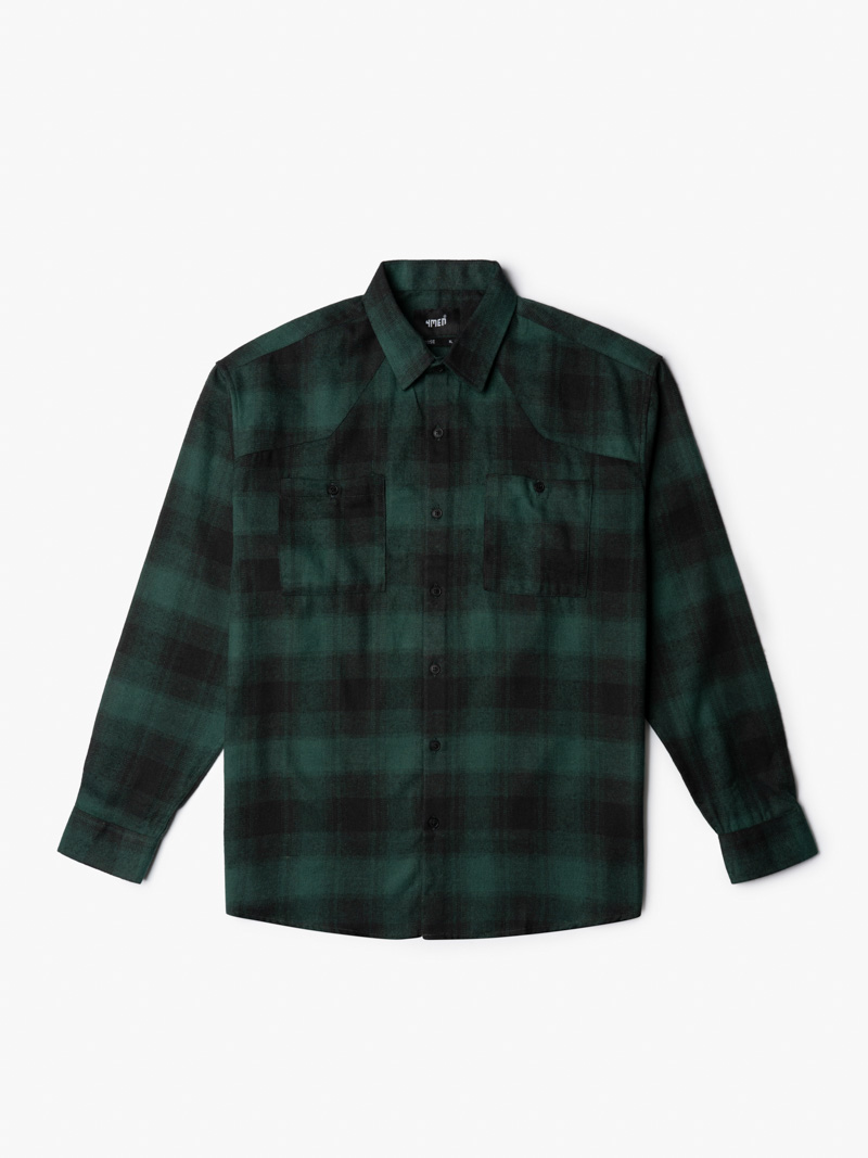 Áo Sơ Mi Caro Loose Túi Đắp SM123