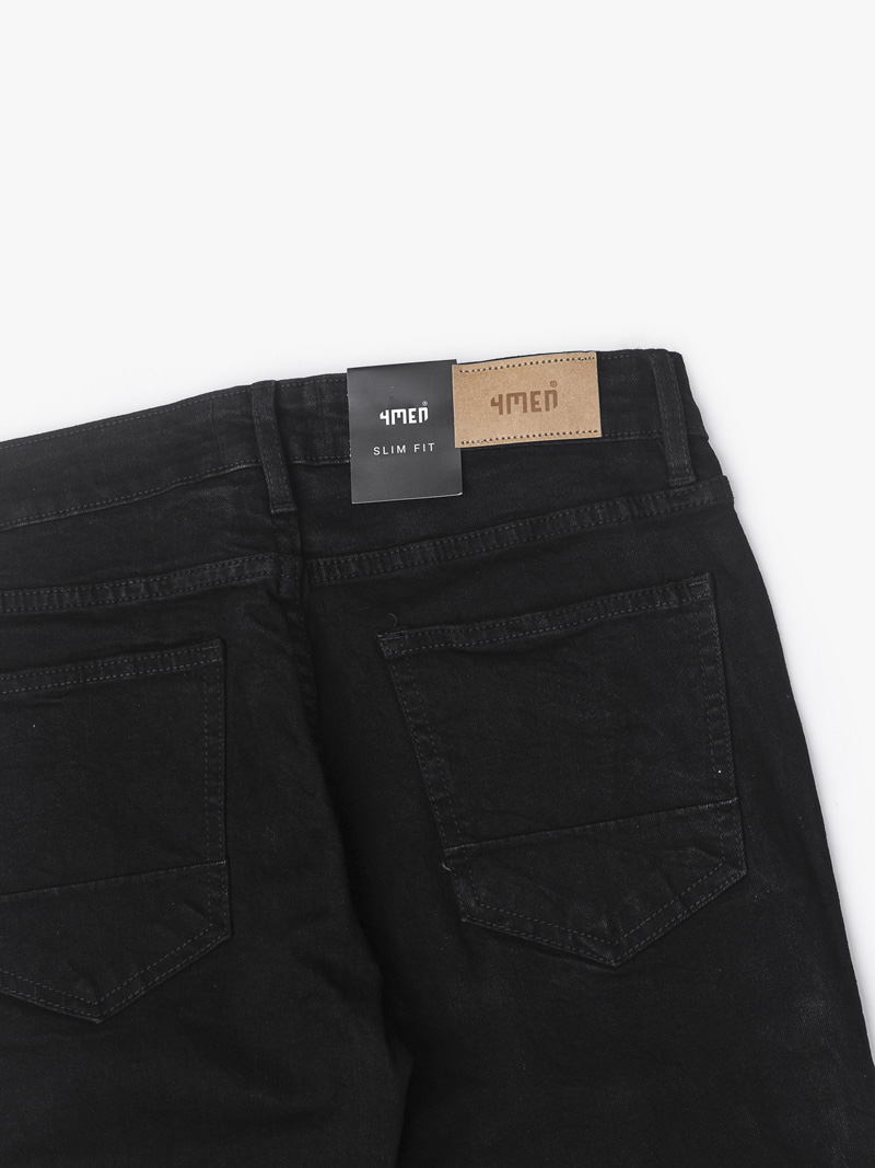 Quần Jeans Slimfit  Basic QJ062 Màu Đen