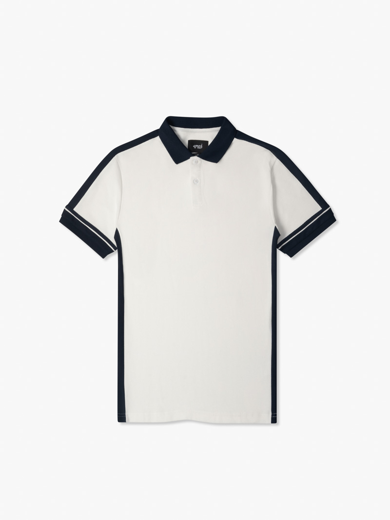 Áo Polo Mắt Chim Phối Vai Form Regular PO106