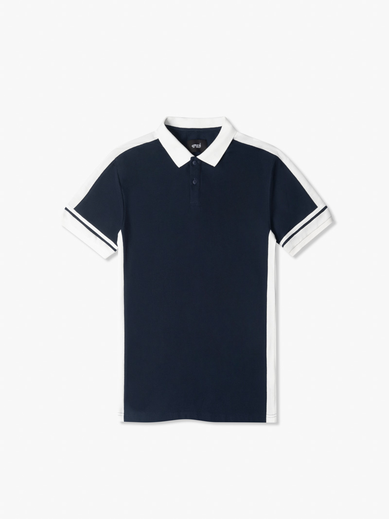 Áo Polo Mắt Chim Phối Vai Form Regular PO106