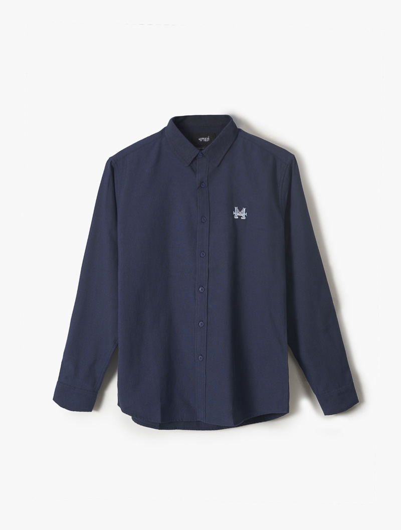 Áo Sơ Mi Oxford Thêu Logo 4M SM085