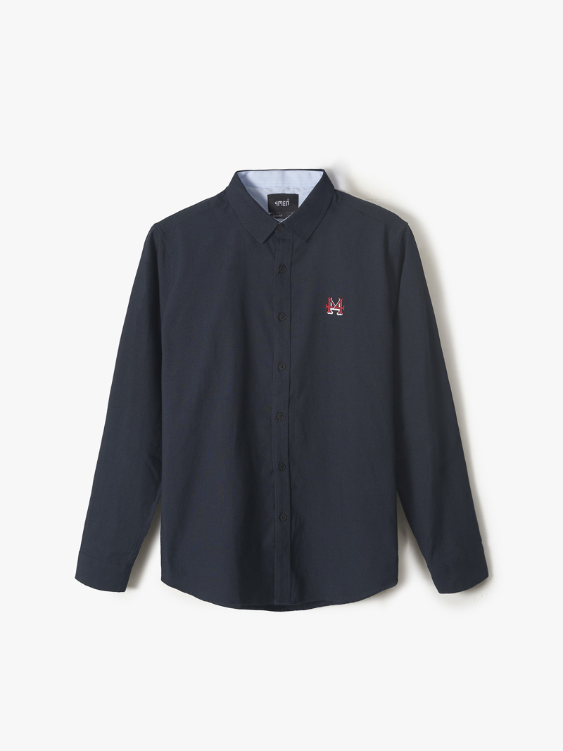 Áo Sơ Mi Oxford Thêu Logo 4M SM085
