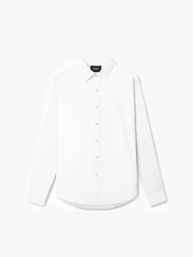 Áo Sơ Mi Slimfit Trơn Vải Chéo SM061