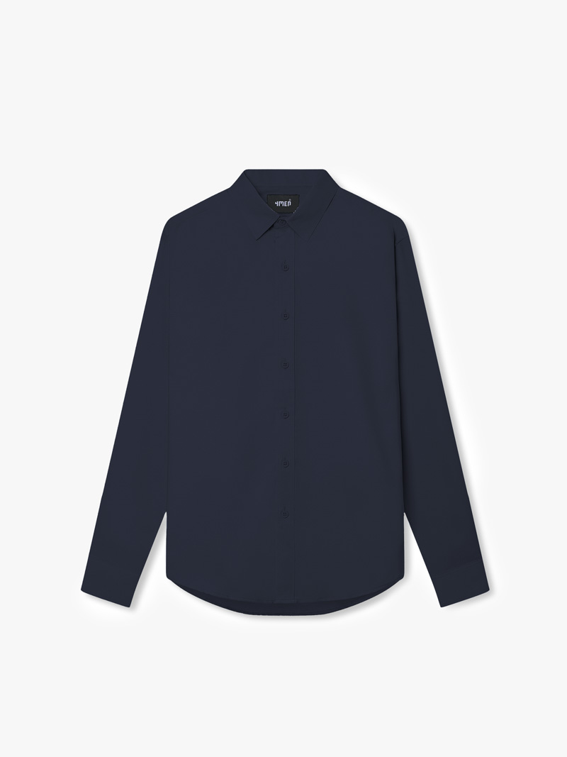 Áo Sơ Mi Slimfit Trơn Vải Chéo SM061