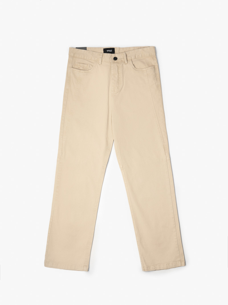 Quần Kaki Thêu Wave Form Baggy QK022