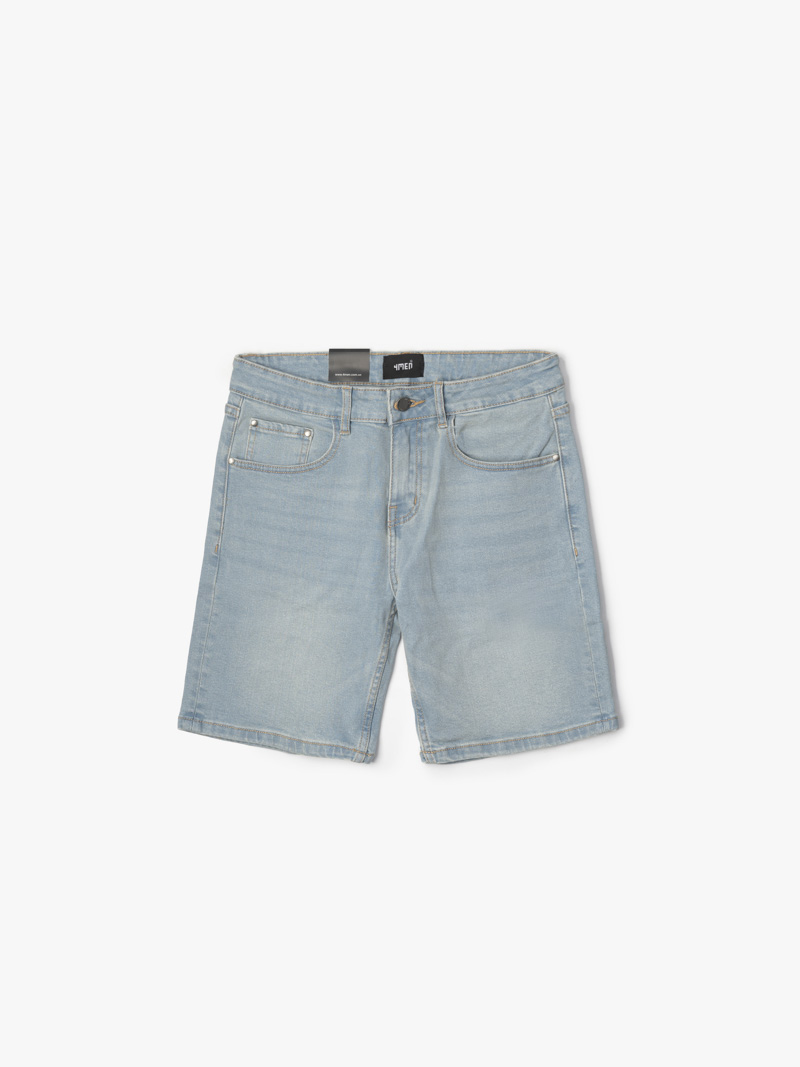 Quần Short Jeans Thêu Wave Form Regular QS043
