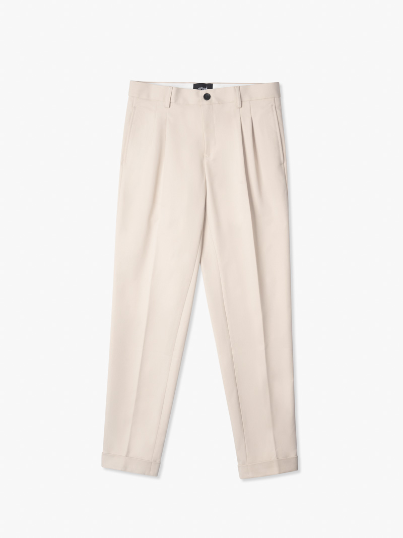 Quần Tây Xếp Li Thêu Form Slimfit Crop QT055