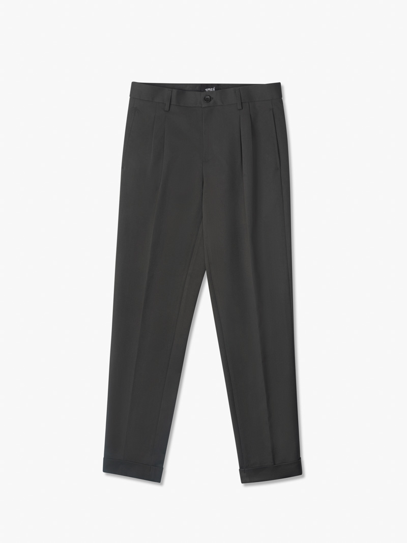 Quần Tây Xếp Li Thêu Form Slimfit Crop QT055