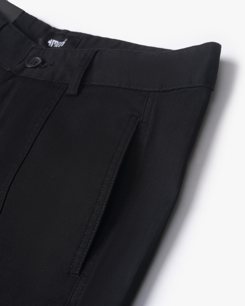 Quần Short Kaki Gắn Tag 4M Form Regular QS049 Màu Đen