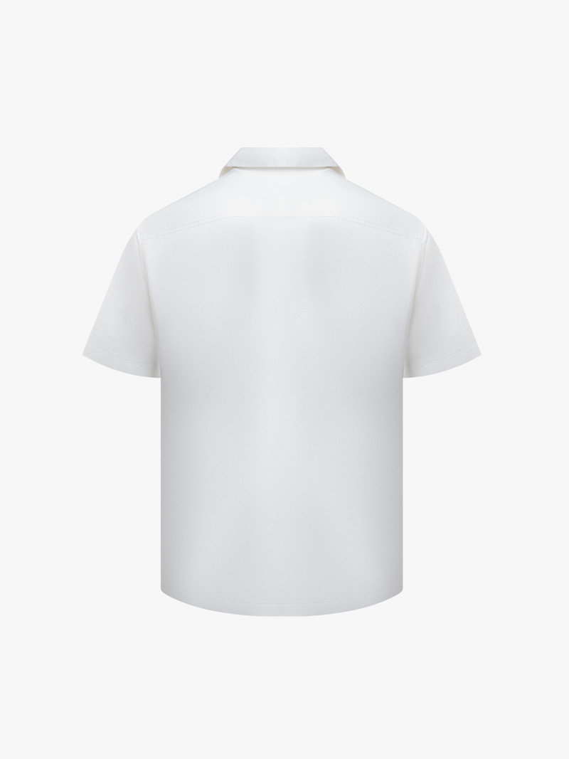 Áo Sơ Mi Cổ Cuban Thêu Sọc 3 Màu Form Regular SM147