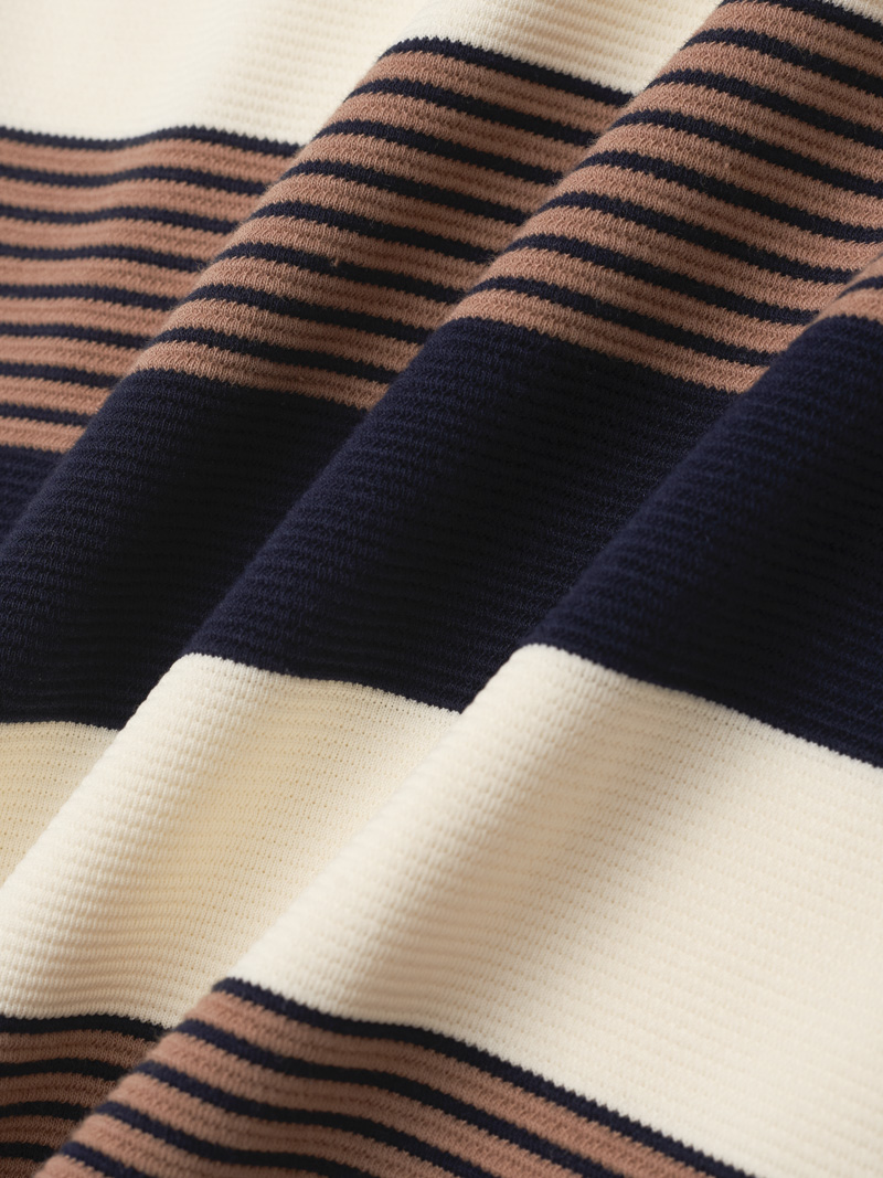 Áo Rugby Shirt Sọc Ngang In Logo Preppy Heritage Ở Ngực Form Regular PO150 Sọc Xanh Đen