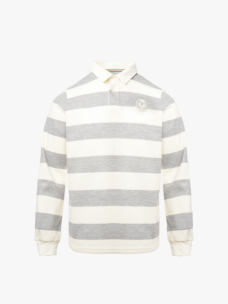 Áo Rugby Shirt Sọc To In Logo Preppy Heritage Ở Ngực Form Regular PO152 Sọc Xám