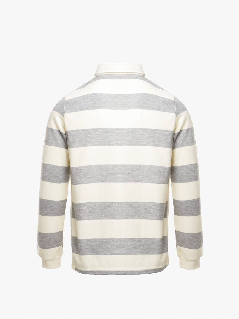 Áo Rugby Shirt Sọc To In Logo Preppy Heritage Ở Ngực Form Regular PO152 Sọc Xám