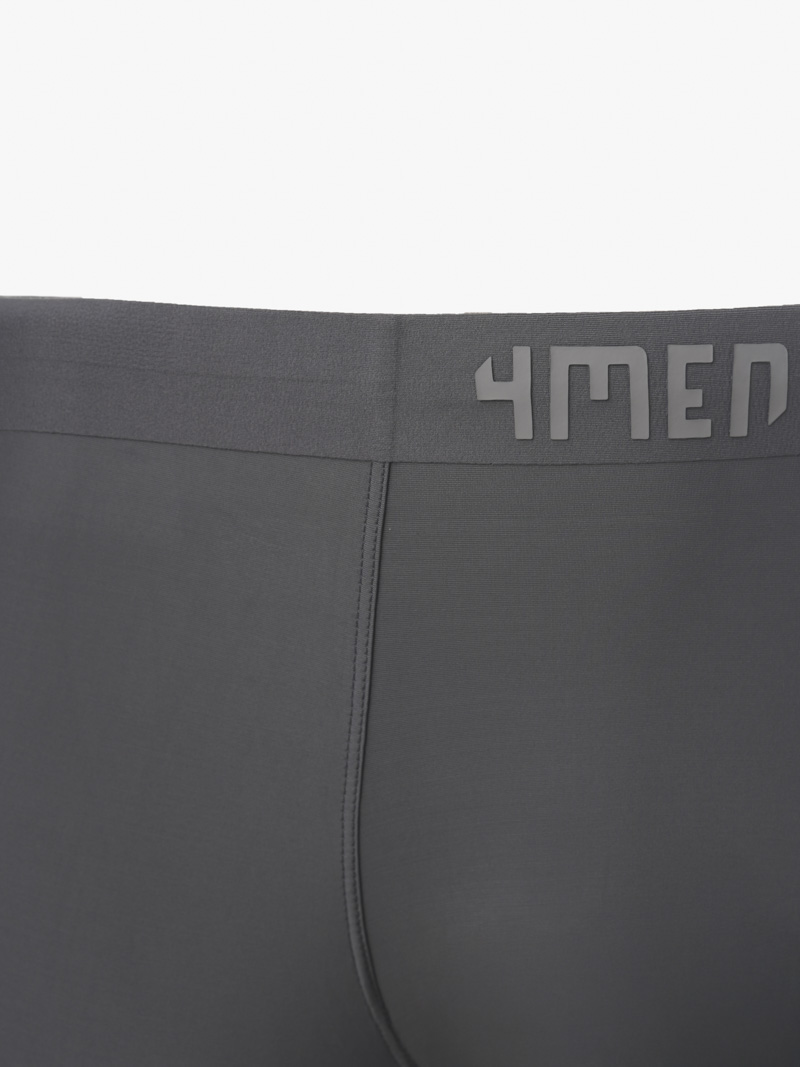 Quần Boxer Thun Lạnh In Logo 4MEN QL062 Màu Xám Đậm