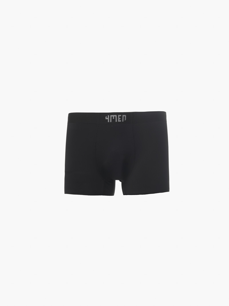 Quần Boxer Thun Lạnh In Logo 4MEN QL062 Màu Đen