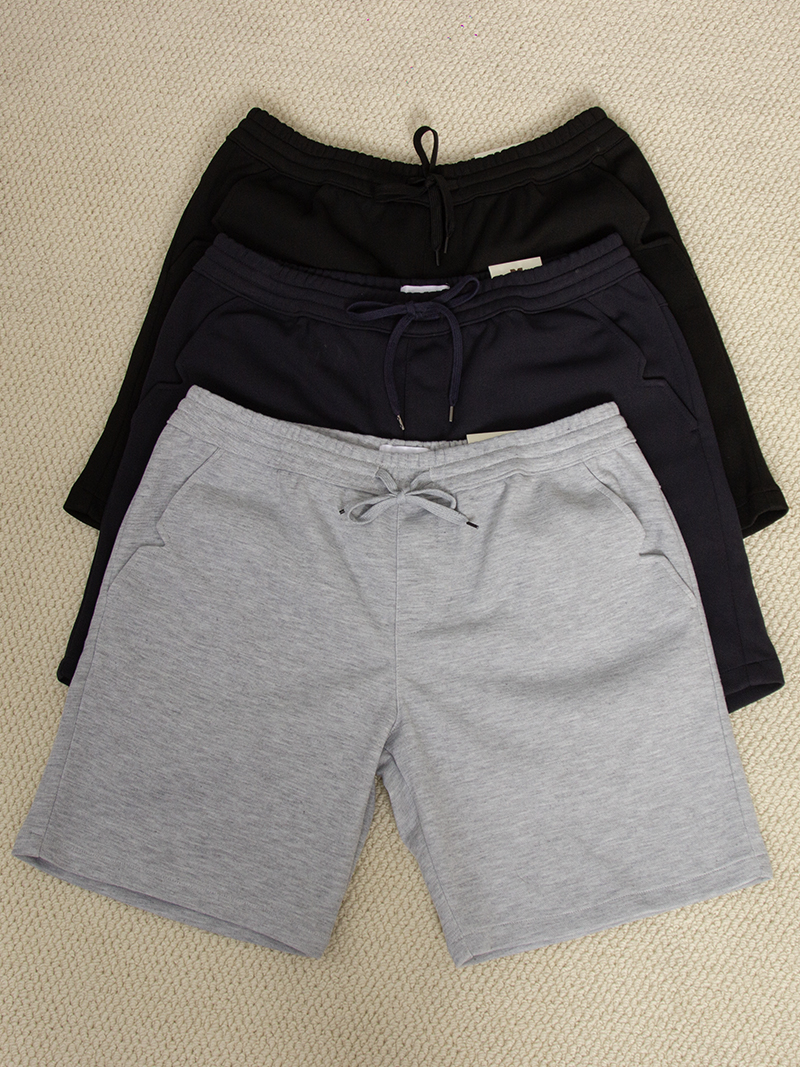 Quần Short Thun Trơn Form Regular QS072 Màu Xanh Đen