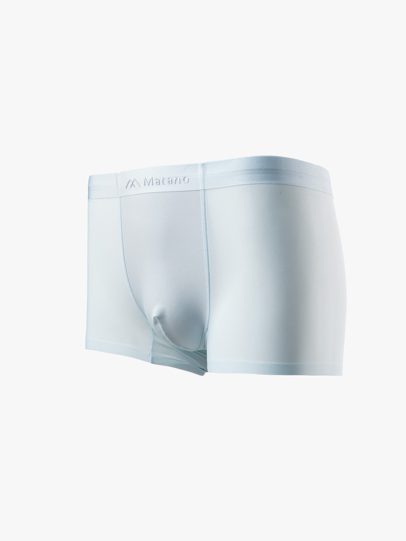 Quần Boxer Lụa Băng Basic QL065 Màu Xanh Biển Nhạt