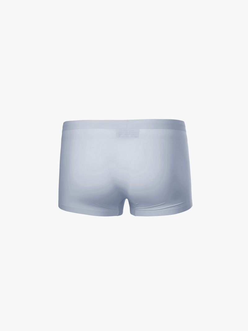 Quần Boxer Lụa Băng Đục Lỗ Thoáng Khí QL067 Màu Xám Đậm