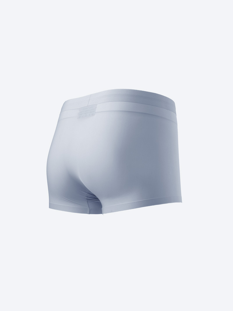 Quần Boxer Lụa Băng Đục Lỗ Thoáng Khí QL067 Màu Xám Đậm
