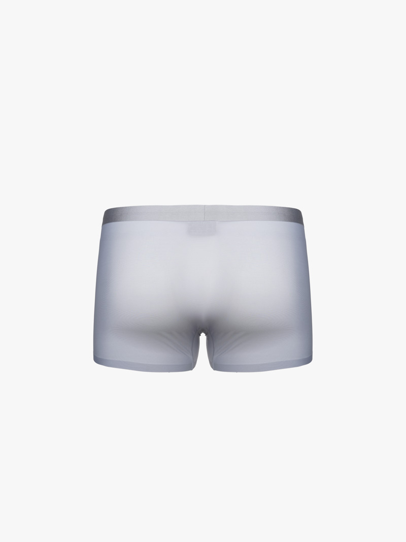 Quần Boxer Lụa Băng Phối Lưới Hai Bên QL068 Màu Xám Nhạt