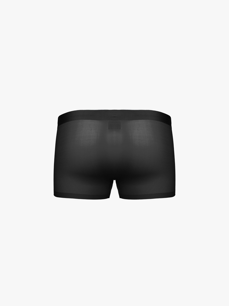 Quần Boxer Lụa Băng Thông Hơi QL066 Màu Đen