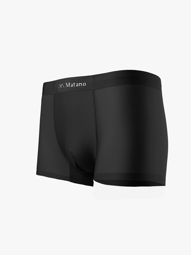 Quần Boxer Lụa Băng Thông Hơi QL066 Màu Đen